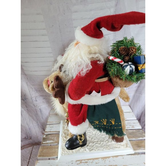 Enesco large Santa reindeer packages Xmas decor ce - Picture 3 of 6